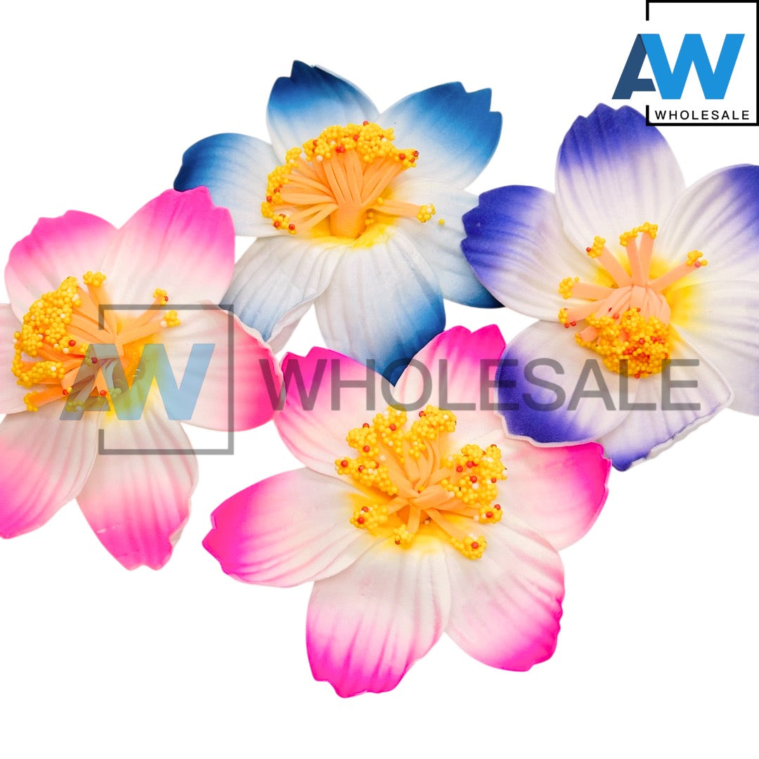 HPN-2594 (12 pcs) Realistic Flower Hair Clips