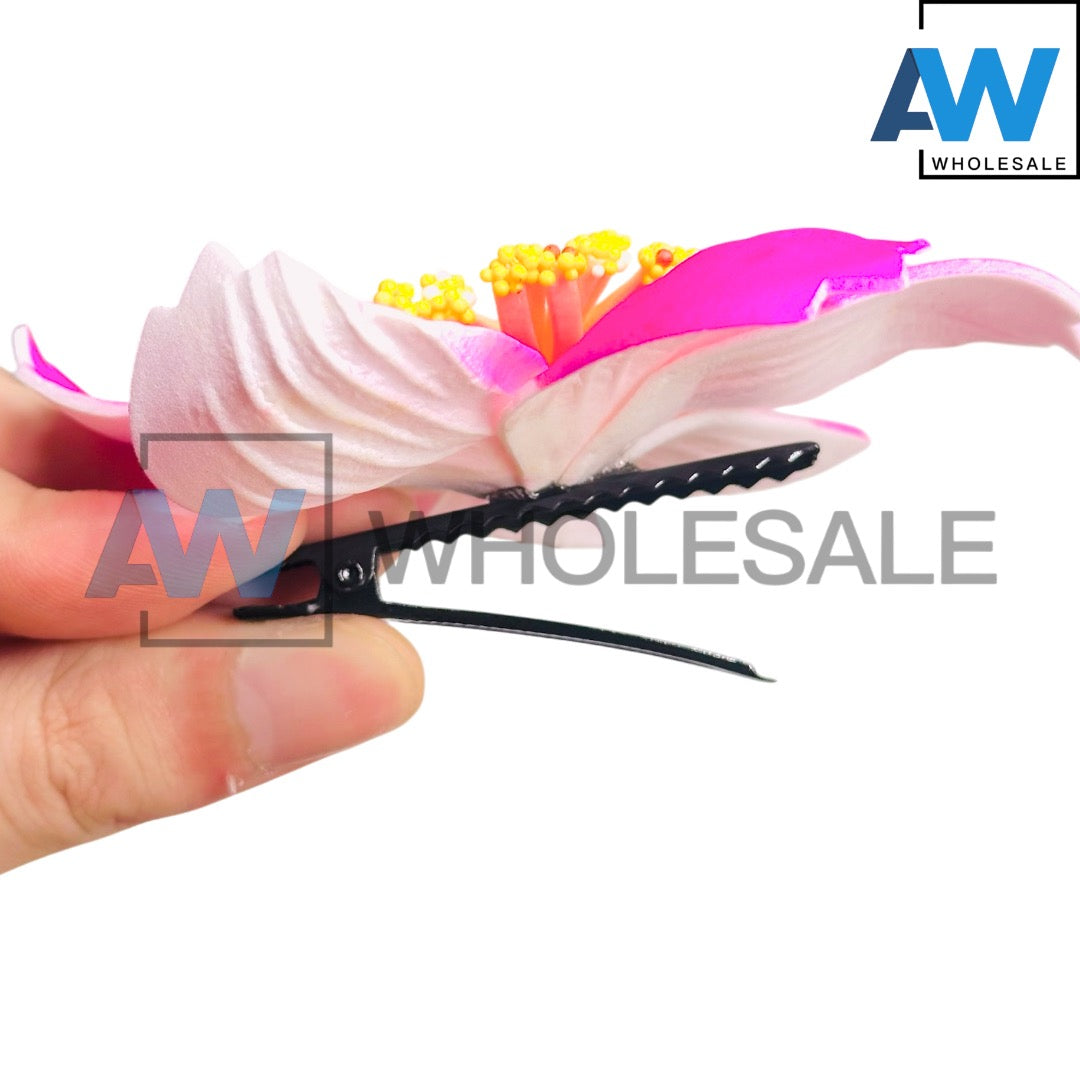 HPN-2594 (12 pcs) Realistic Flower Hair Clips