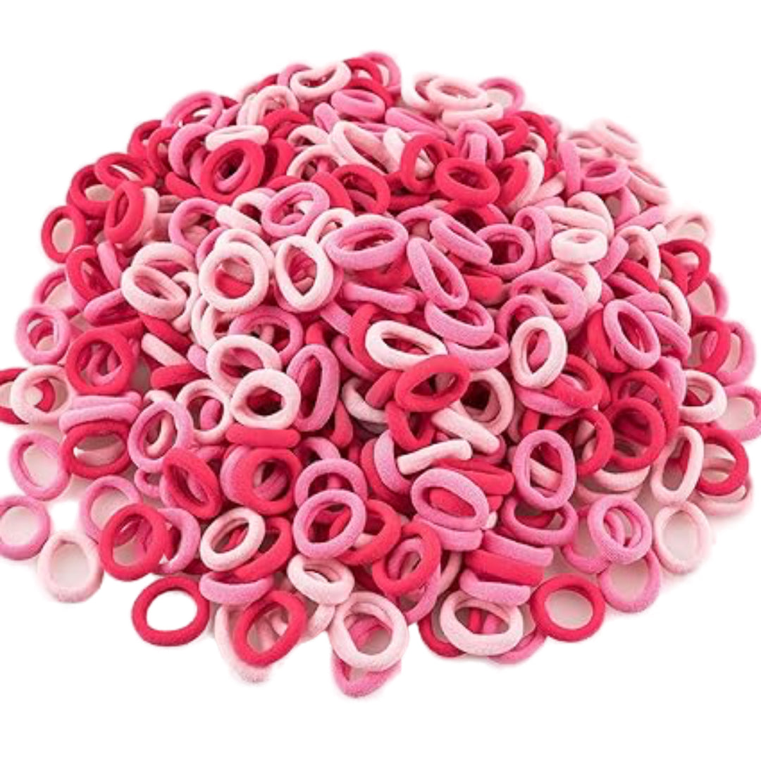 HPN-2597 (12 packs) 30 pcs Fabric Hair Ties