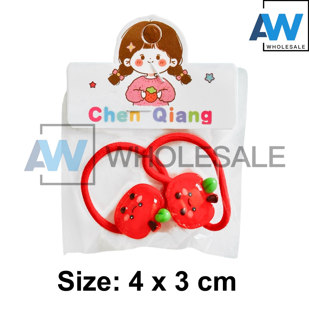 HPN-2638 (20 pcs) Happy Fruits Elastic Hair Tie Sets