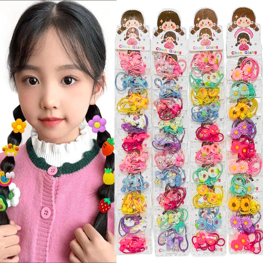 HPN-2639 (1 card) Assorted Design Elastic Hair Ties