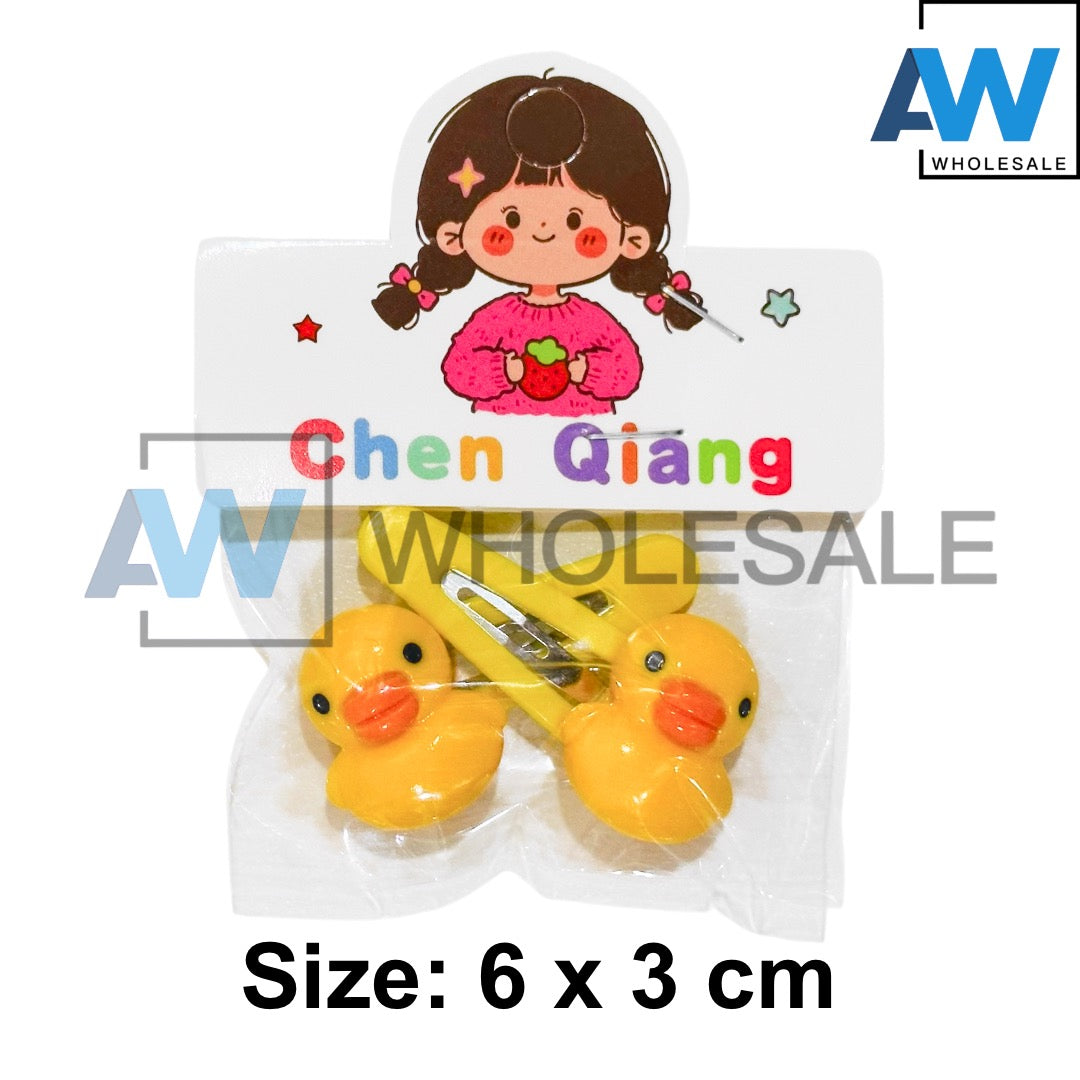 HPN-2640 (1 card) Assorted Design Snap Hair Clips