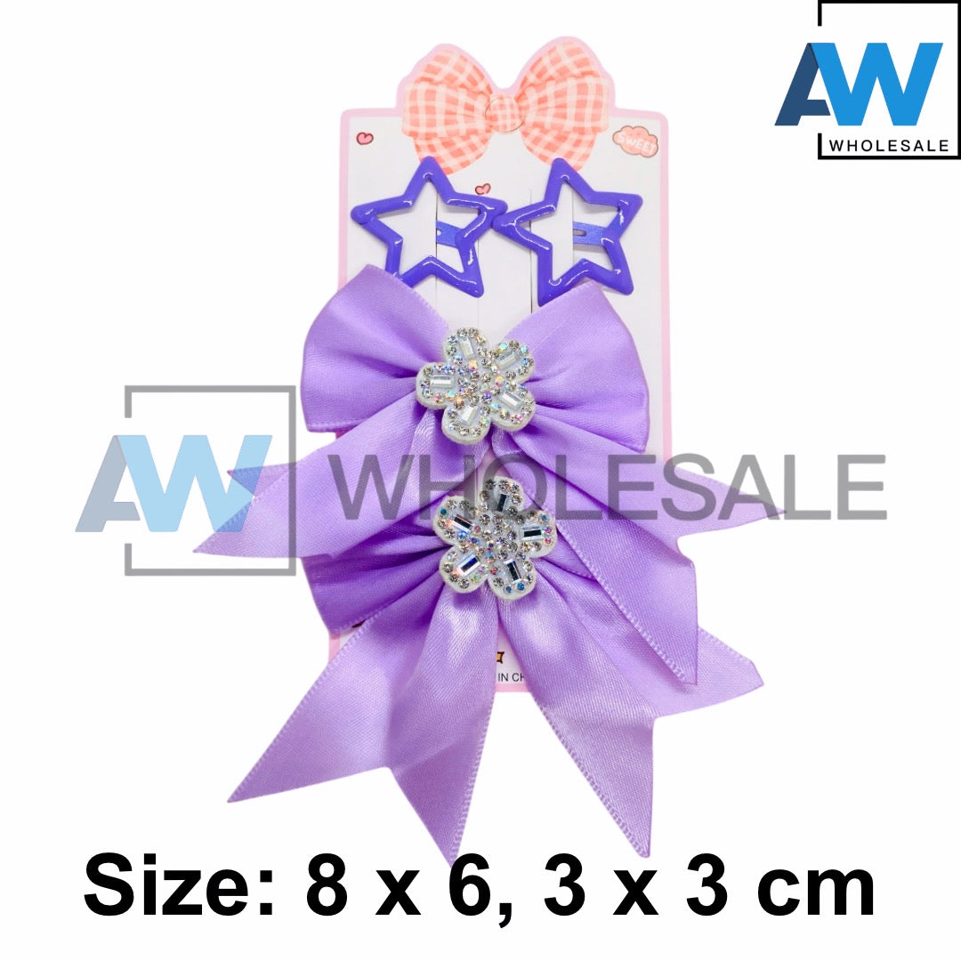 HPN-2652 (12 cards) 4 in 1 Hair Clip Set