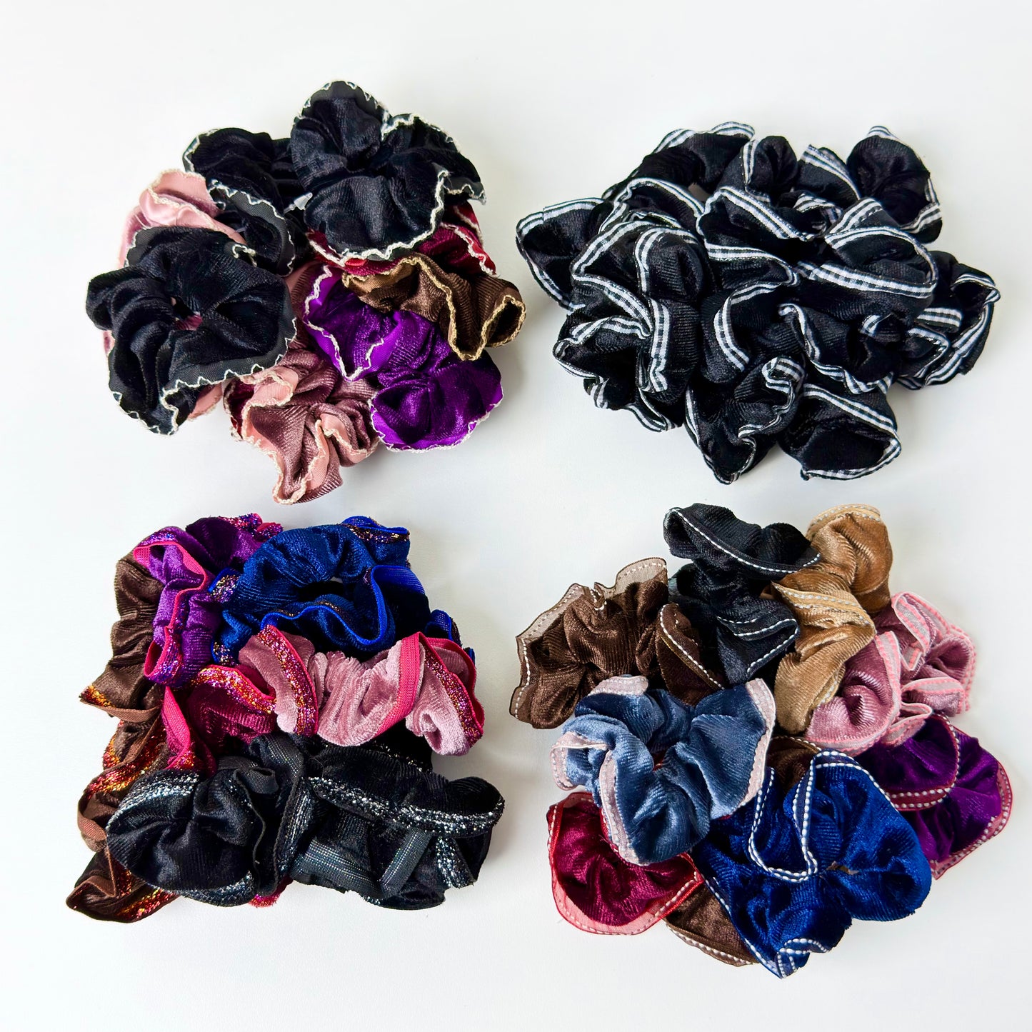 HPN-2757 (10 pcs) Trim Edge Scrunchie Hair Tie