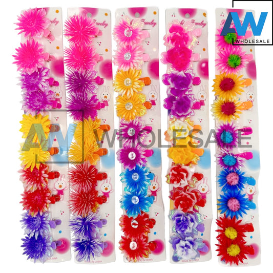 HPN-913 (10 pcs) Flower Sectioning Hair Clips