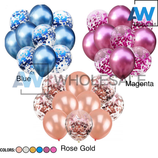 PS-139 (1 set) 10 in 1 Confetti Balloon Set