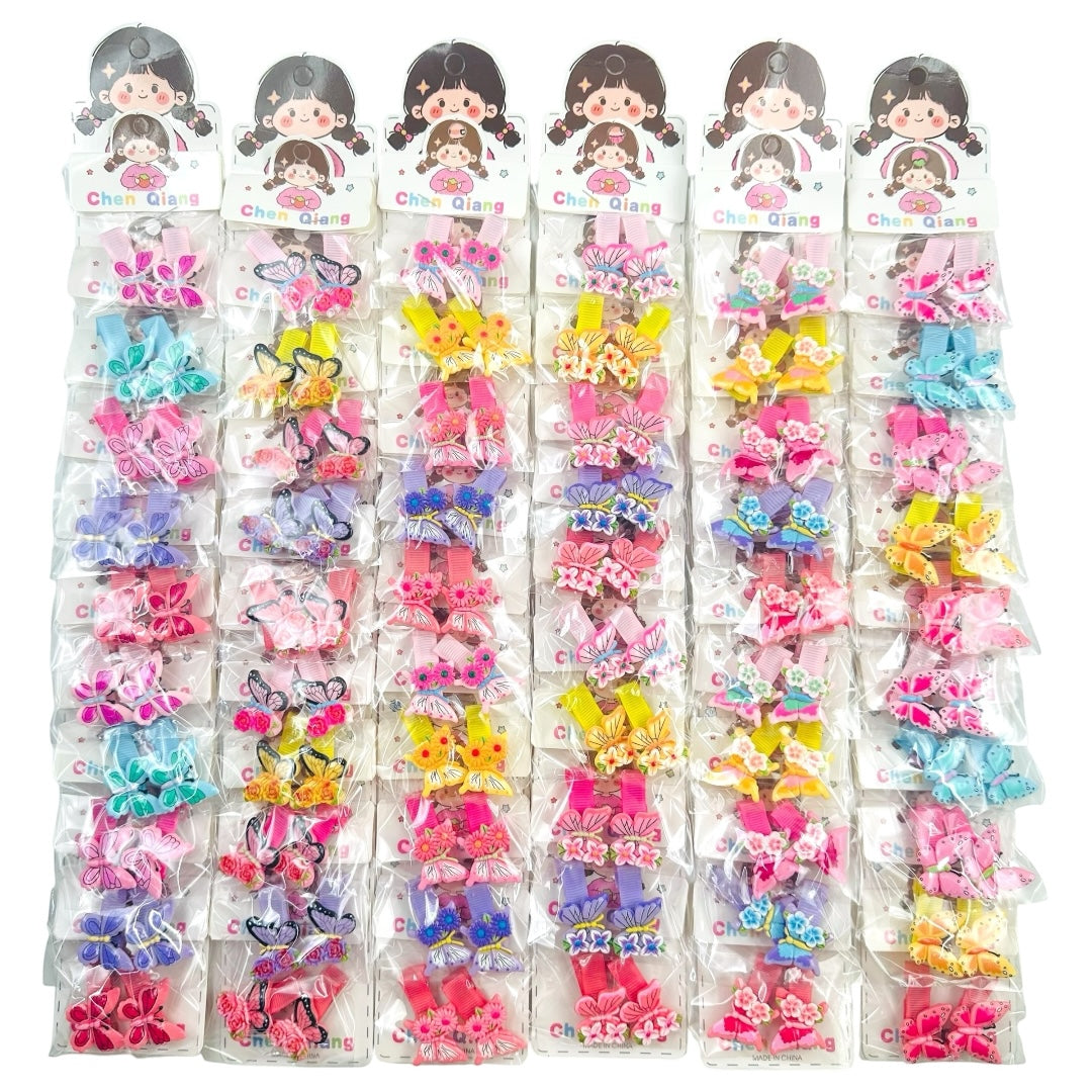 HPN-2511 (10 sets) Butterfly Hair Clip