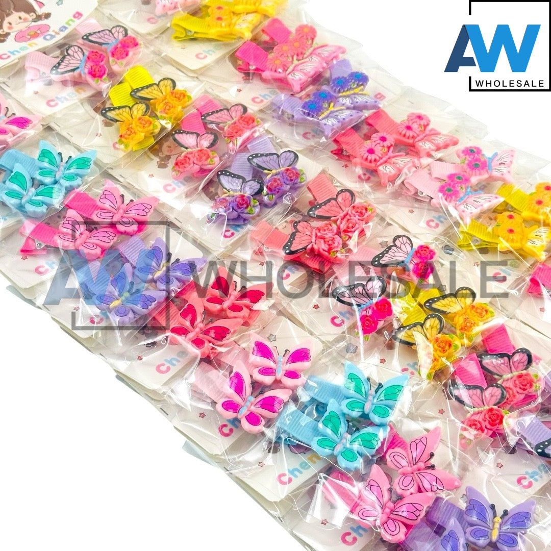 HPN-2511 (10 sets) Butterfly Hair Clip