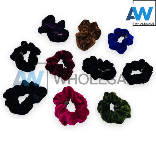 HP-219 (10 pcs) Velvet Scrunchies Hair Ties