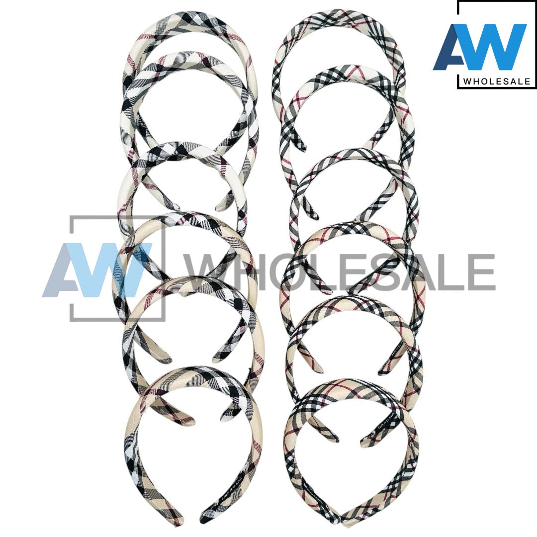 HB-1694 (12 pcs) Classic Padded Headbands