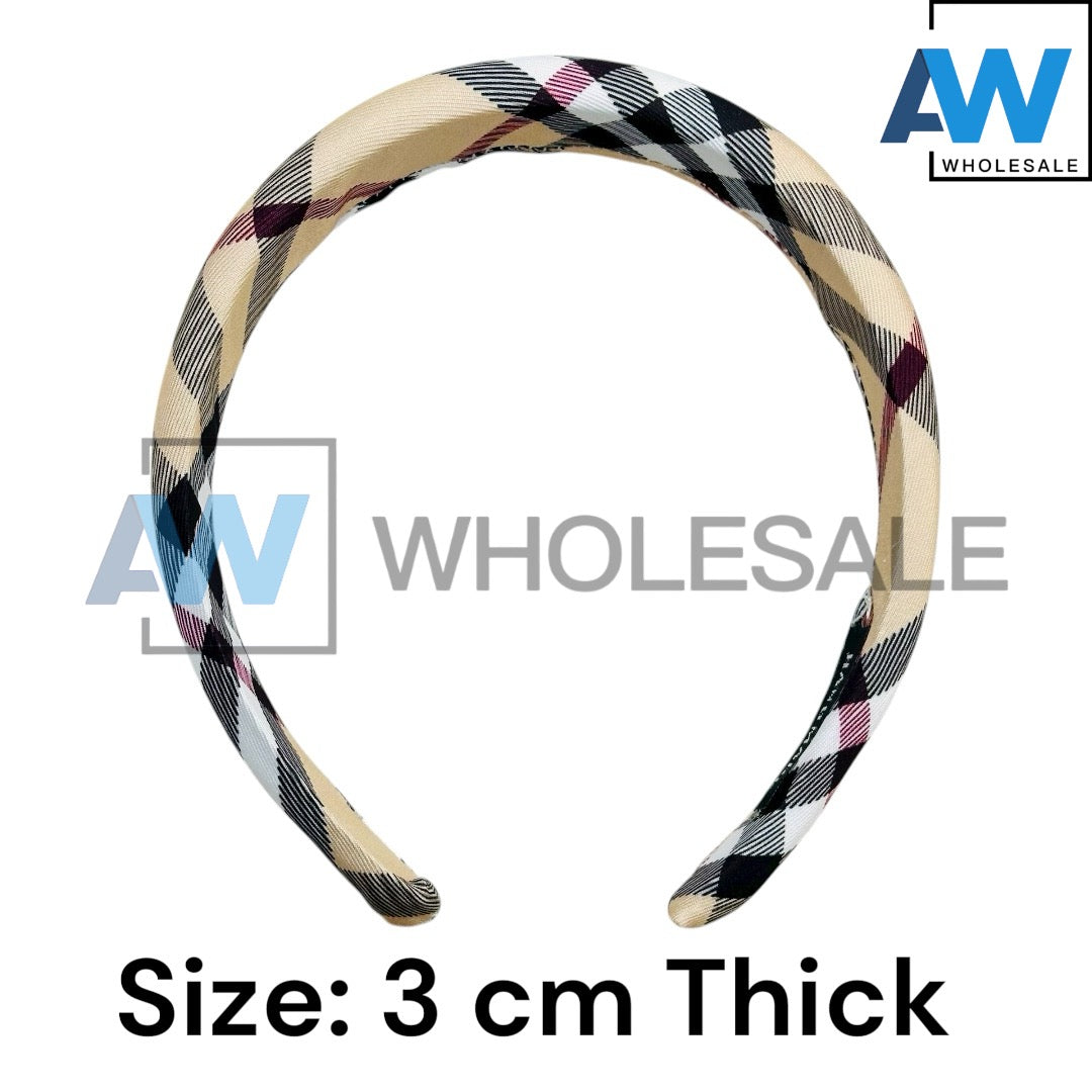 HB-1694 (12 pcs) Classic Padded Headbands