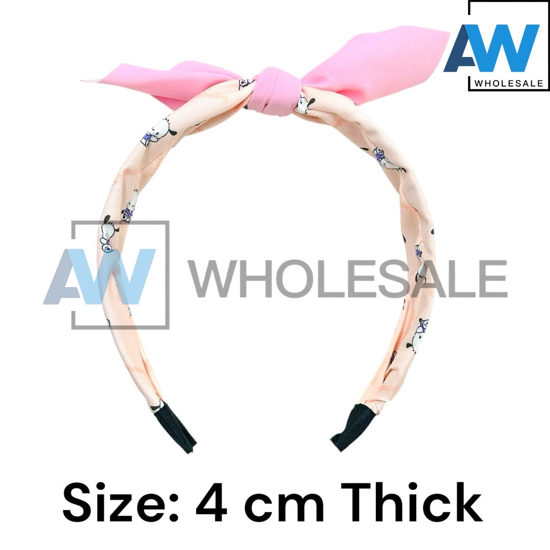 HB-1692 (12 pcs) Character Bowknot Headbands