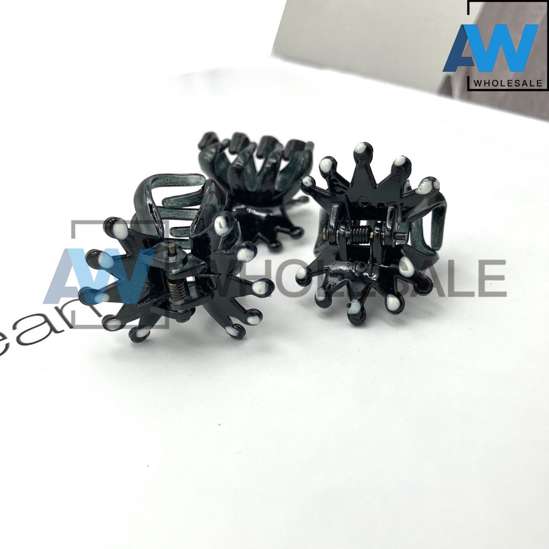 HC-04 (12 pcs) Glossy 2.5 cm Hair Clips