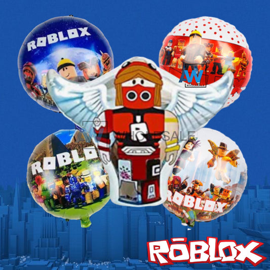 PS-138 (1 set) 5 in 1 Roblox Foil Balloon Set