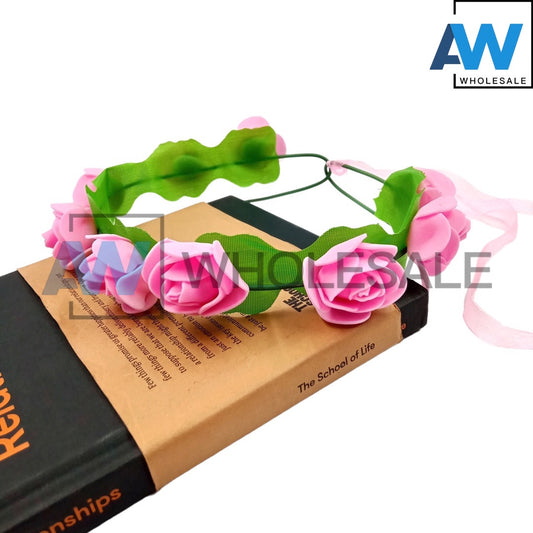 HB-163A (12 pcs) Flower Headbands