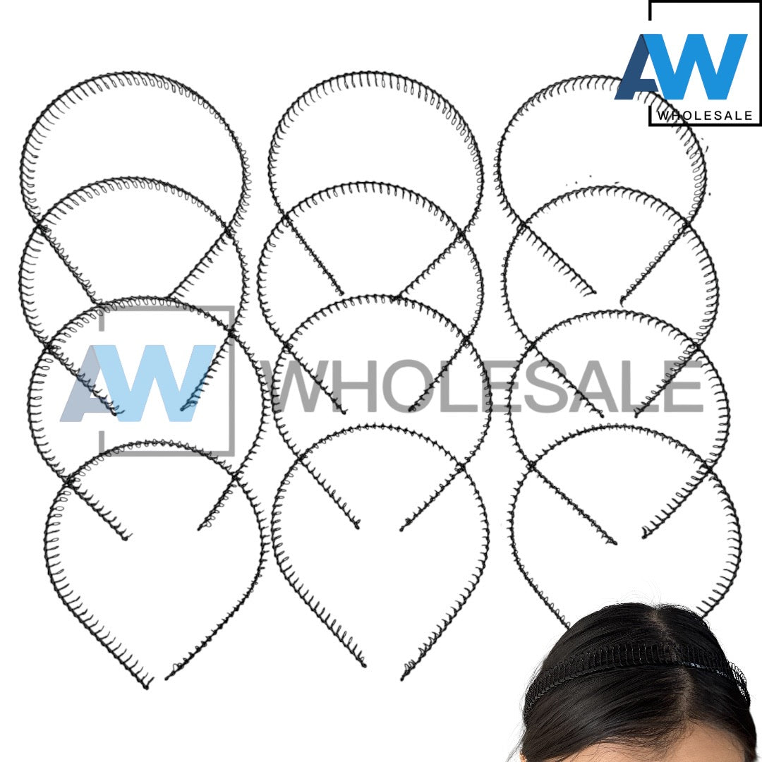 HB-1660 (12 pcs) Braided Metal Headbands