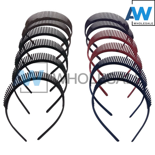 HB-1407 (12 pcs) Matte Headbands
