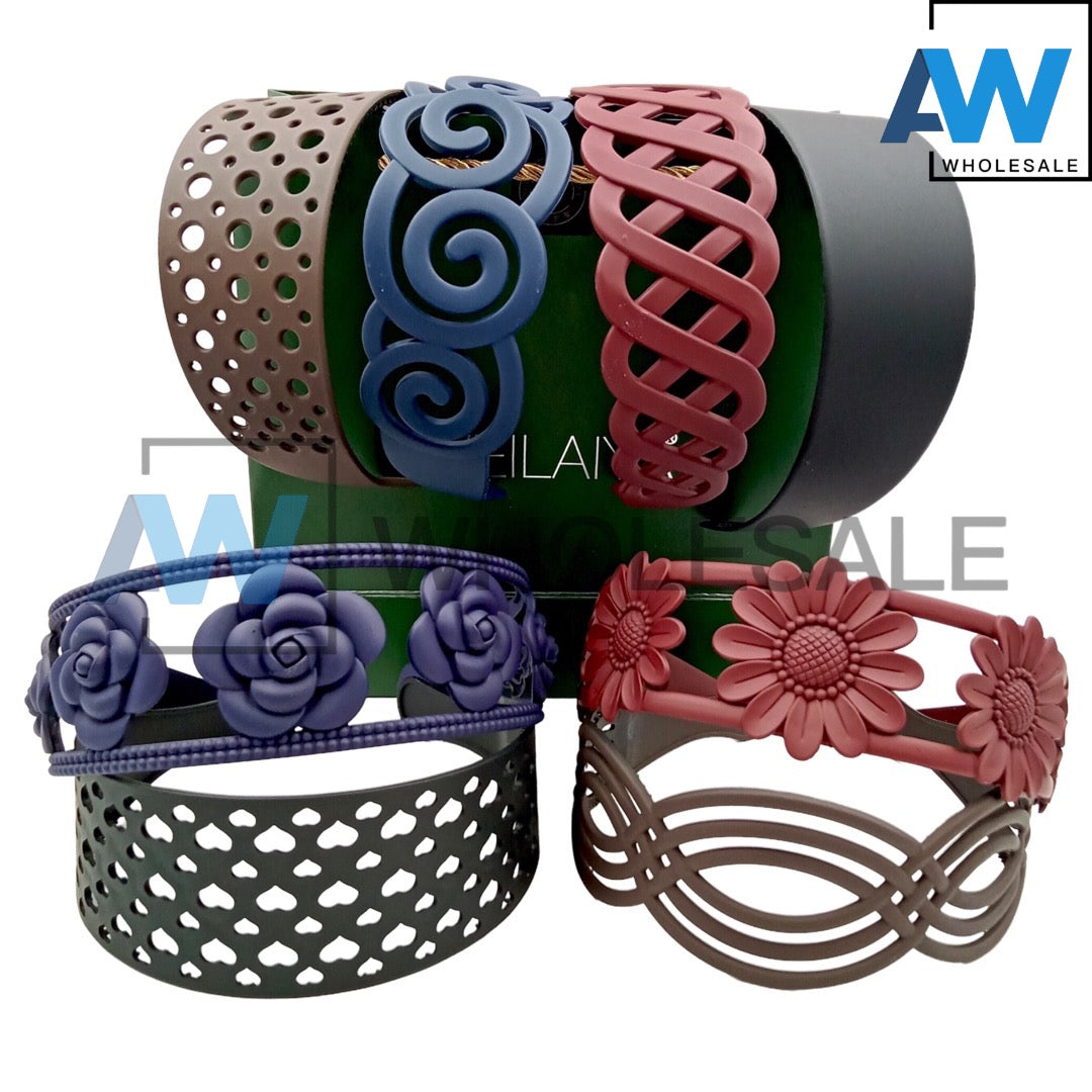 HB-132 (12 pcs) Matte 4.5-5 cm Thick Headbands