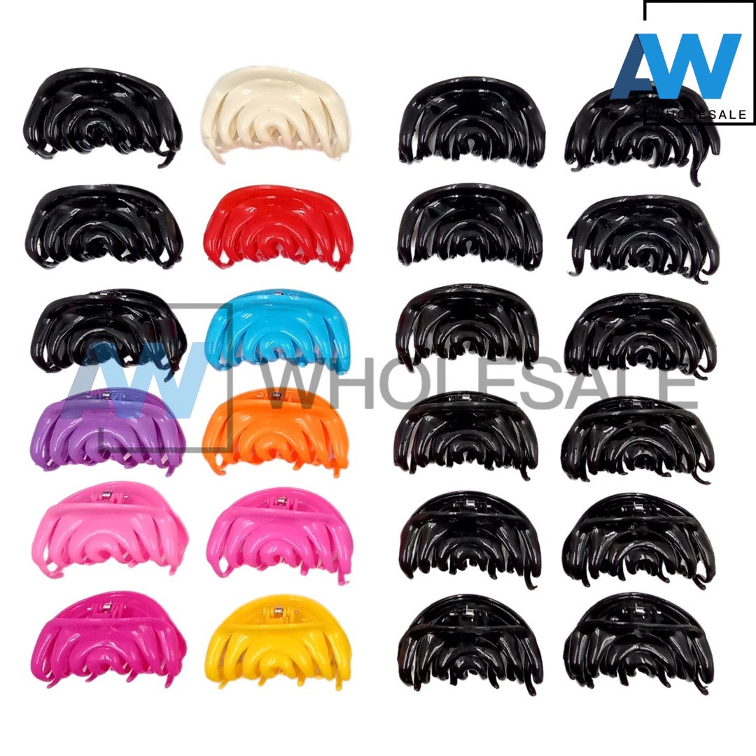 AB-235 (12 pcs) Glossy 9 cm Hair Clamps