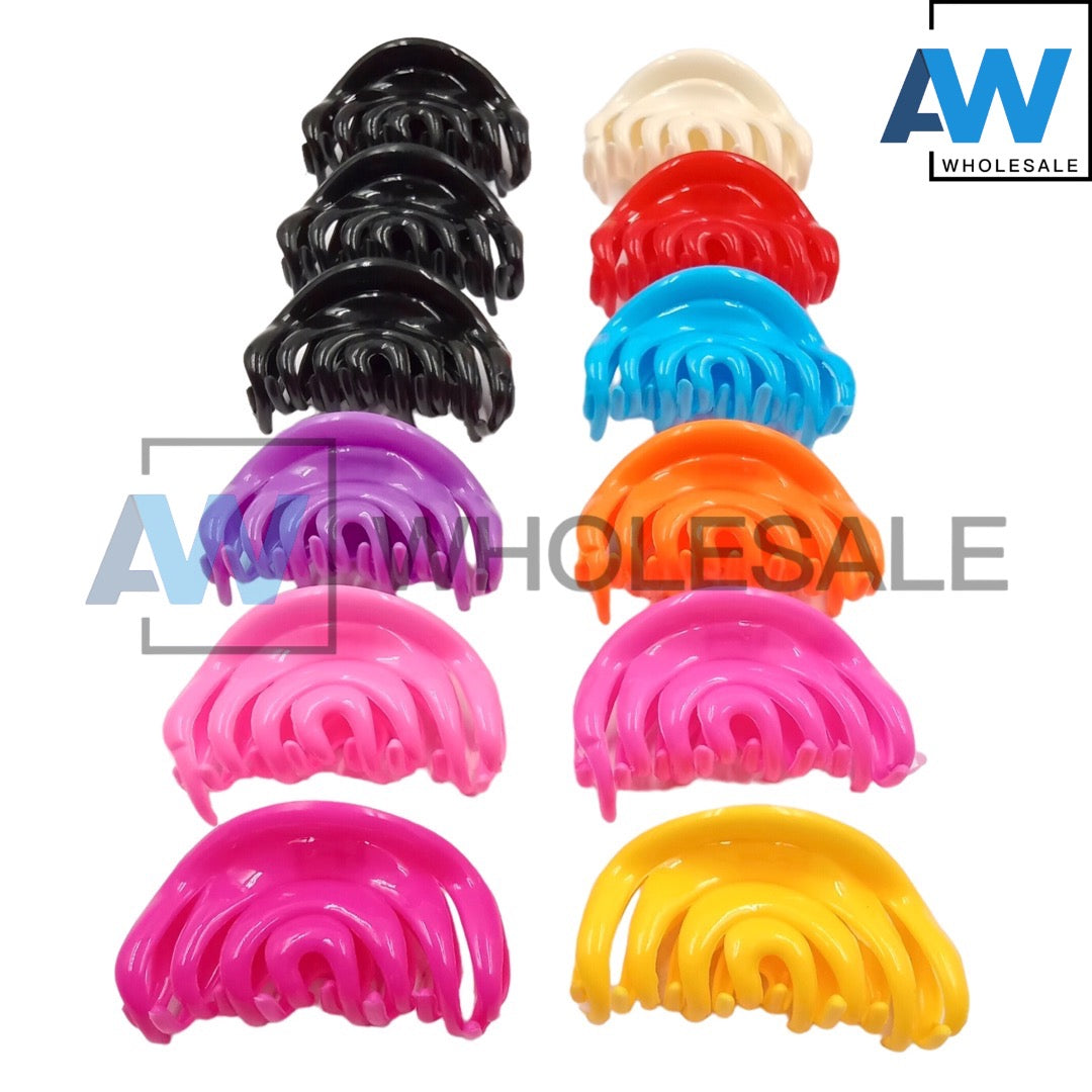 AB-235 (12 pcs) Glossy 9 cm Hair Clamps