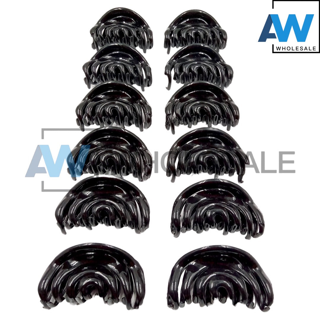AB-235 (12 pcs) Glossy 9 cm Hair Clamps