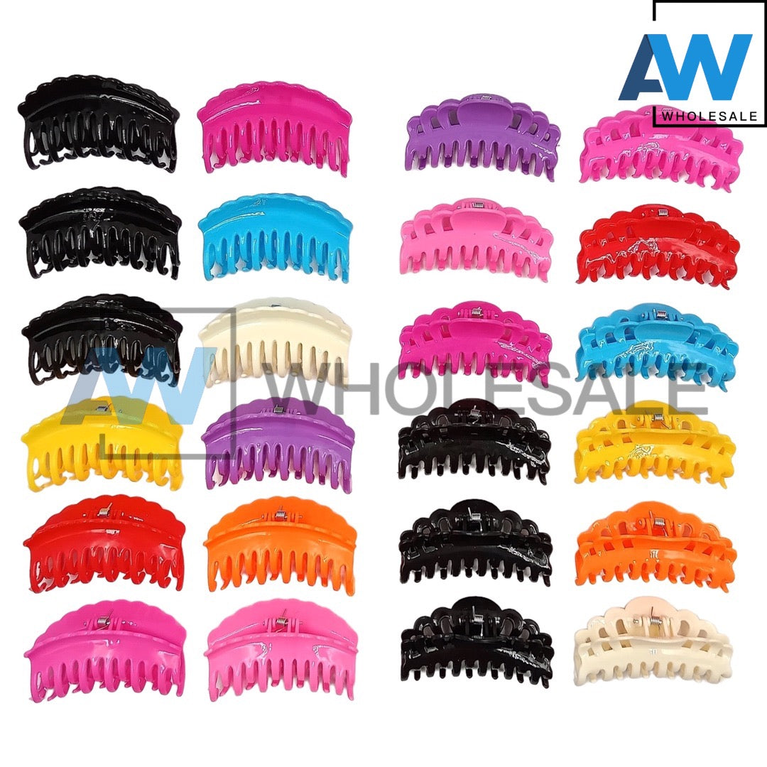 AB-235 (12 pcs) Glossy 9 cm Hair Clamps