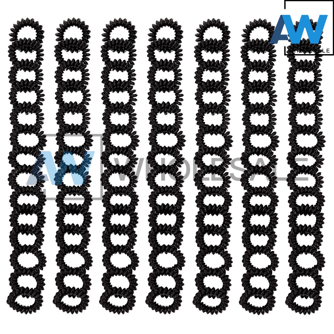 HPN-1114 [100 pcs] 3 cm Telephone Wire Hair Ties