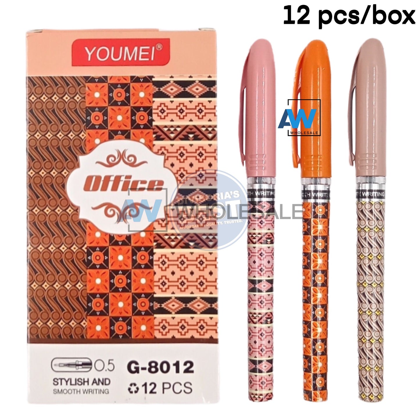 XP-899A (12 pcs) Pattern Gelpen Ballpens