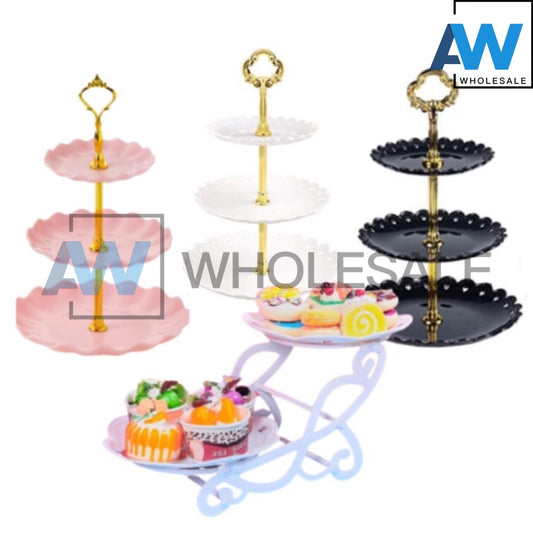 PS-81 (1 set) 3 Tier PVC Cupecake Stand