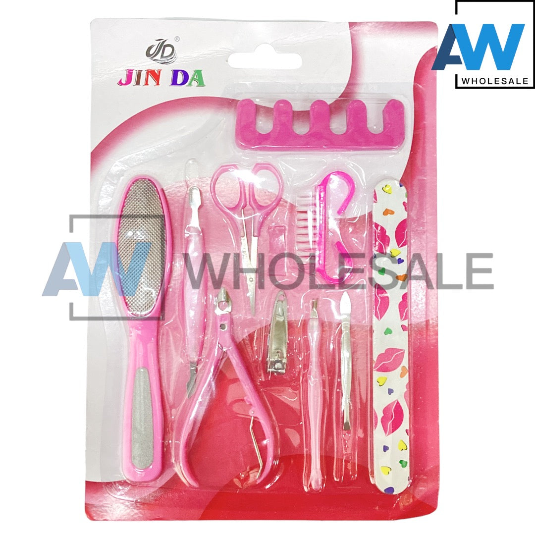 XP-1021 (1 card) 10 in 1 manicure nail set