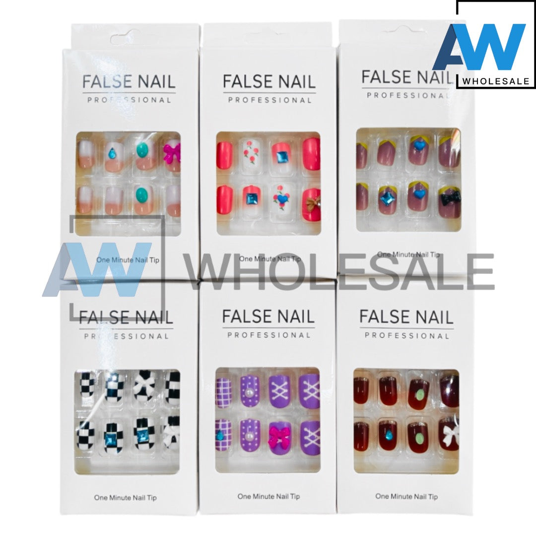 NA-44 (12 sets) 12 in 1 Nail Art Set With Adhesive