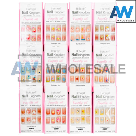 NA-48 (12 sets) 12 in 1 Nail Art Set with Adhesive