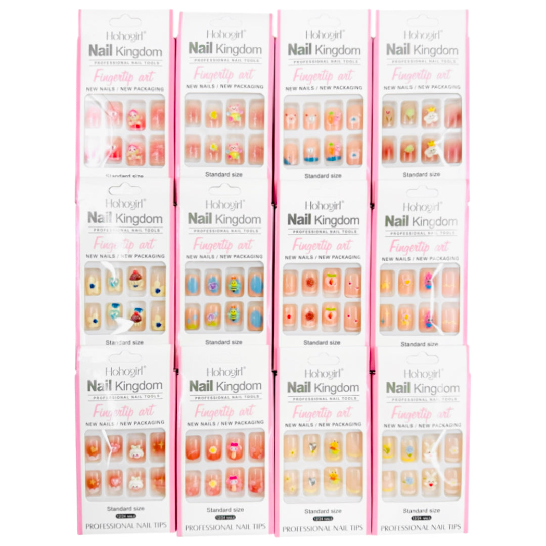 NA-48 (12 sets) 12 in 1 Nail Art Set with Adhesive