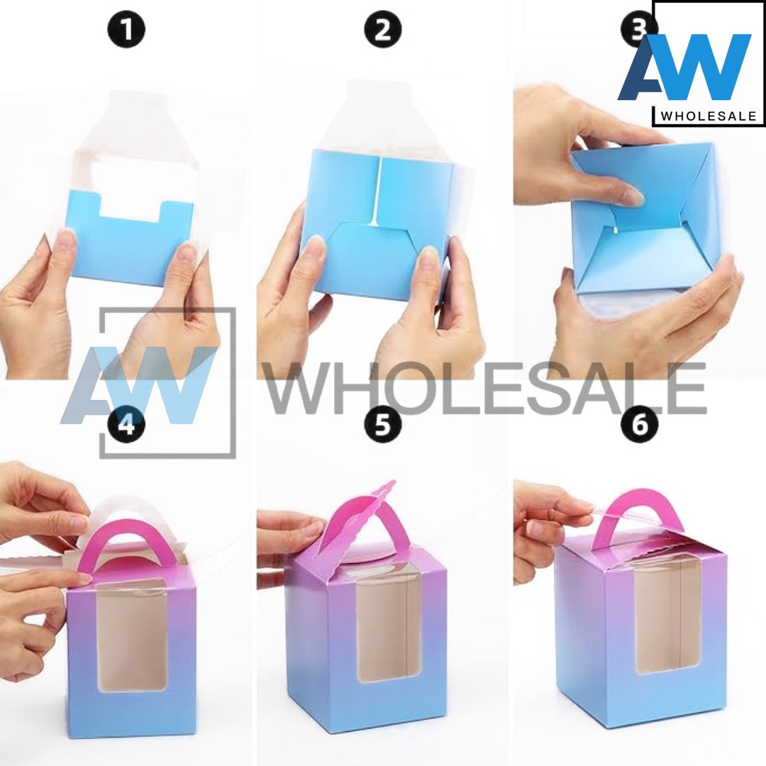 PK-05 (6 pcs) Cupcake Box with Holder