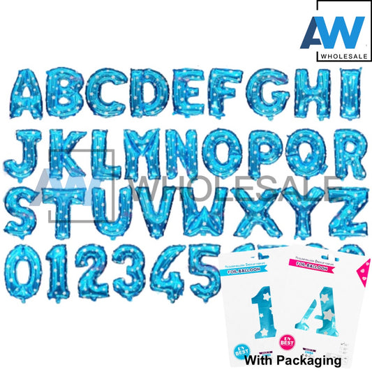 PS-03/PS-07 (1 card) 16 Inches Letter & Number Foil Balloons