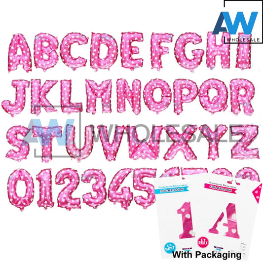 PS-04 (1 card) 16 Inches Letter & Number Foil Balloons