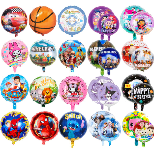 PS-09 (1 pc) Character Round Foil Balloons