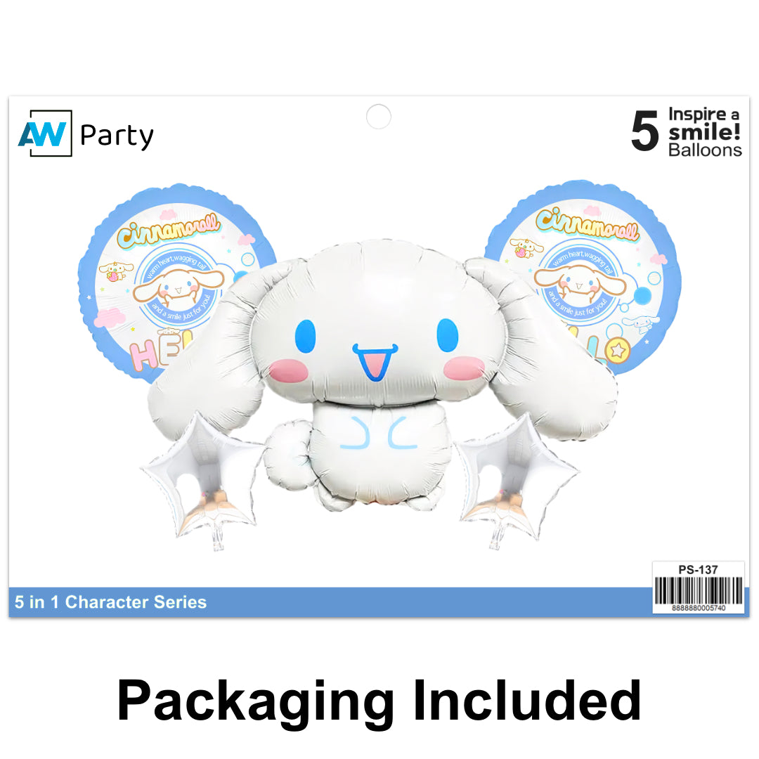 PS-137/PS-138 (1 set) 5 in 1 Character Foil Balloon Set