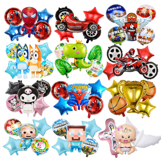 PS-137/PS-138 (1 set) 5 in 1 Character Foil Balloon Set