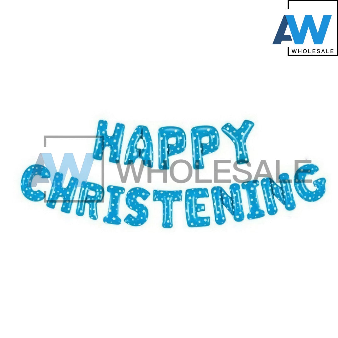 PS-451 (1 set) Happy Christening Foil Balloon Set