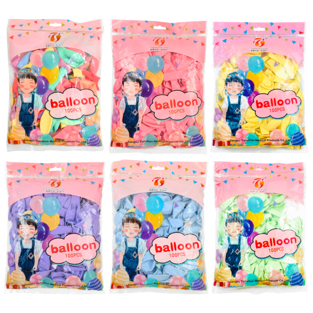 PS-194 (100 pcs) 10 Inch Pastel Balloons