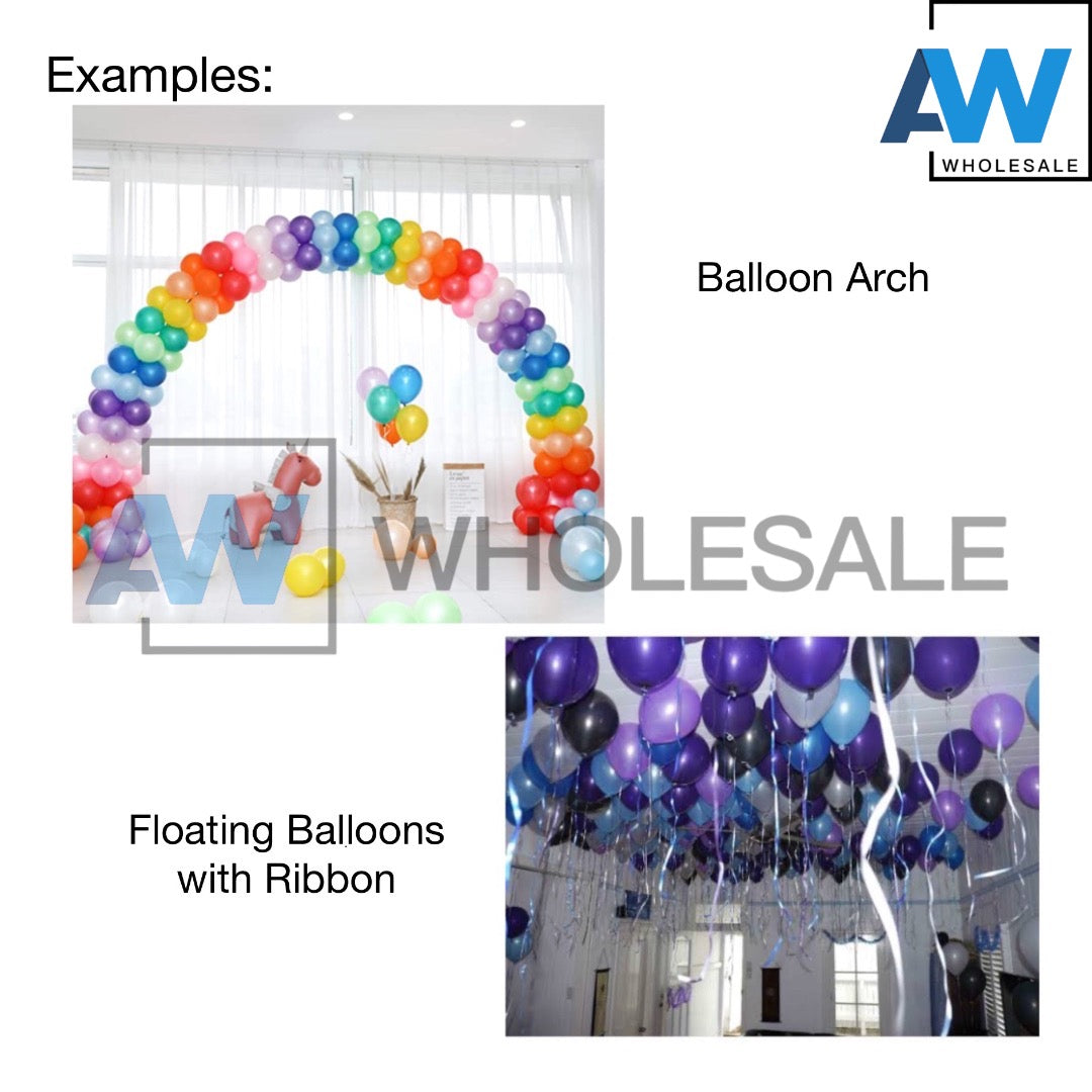PS-195 (100 pcs) 10 Inch Metallic Balloons