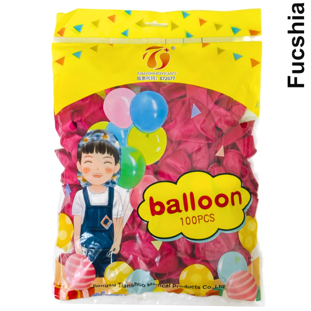 PS-195 (100 pcs) 10 Inch Metallic Balloons