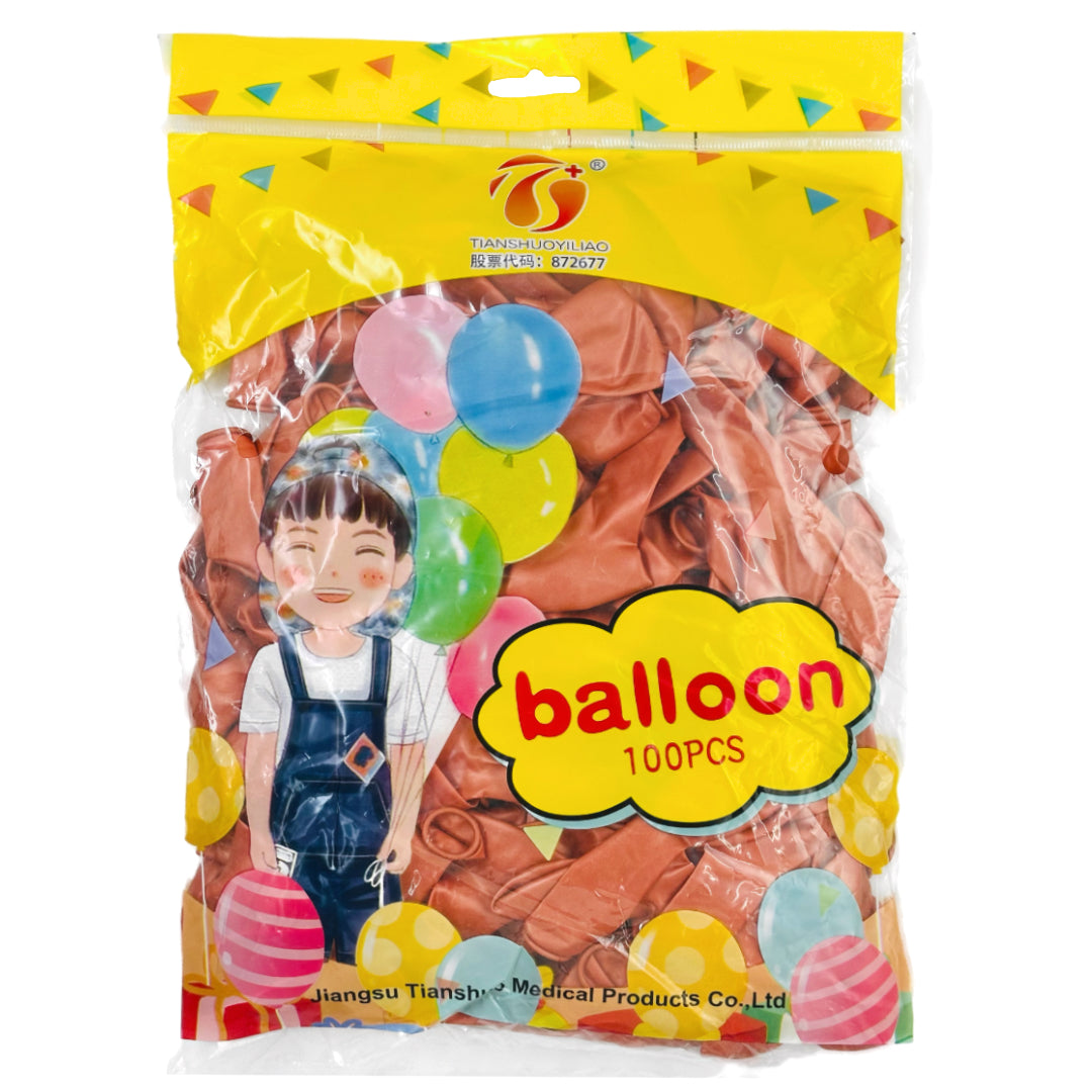 PS-195 (100 pcs) 10 Inch Metallic Balloons