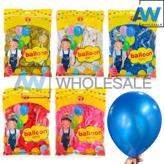 PS-195 (100 pcs) 10 Inch Metallic Balloons