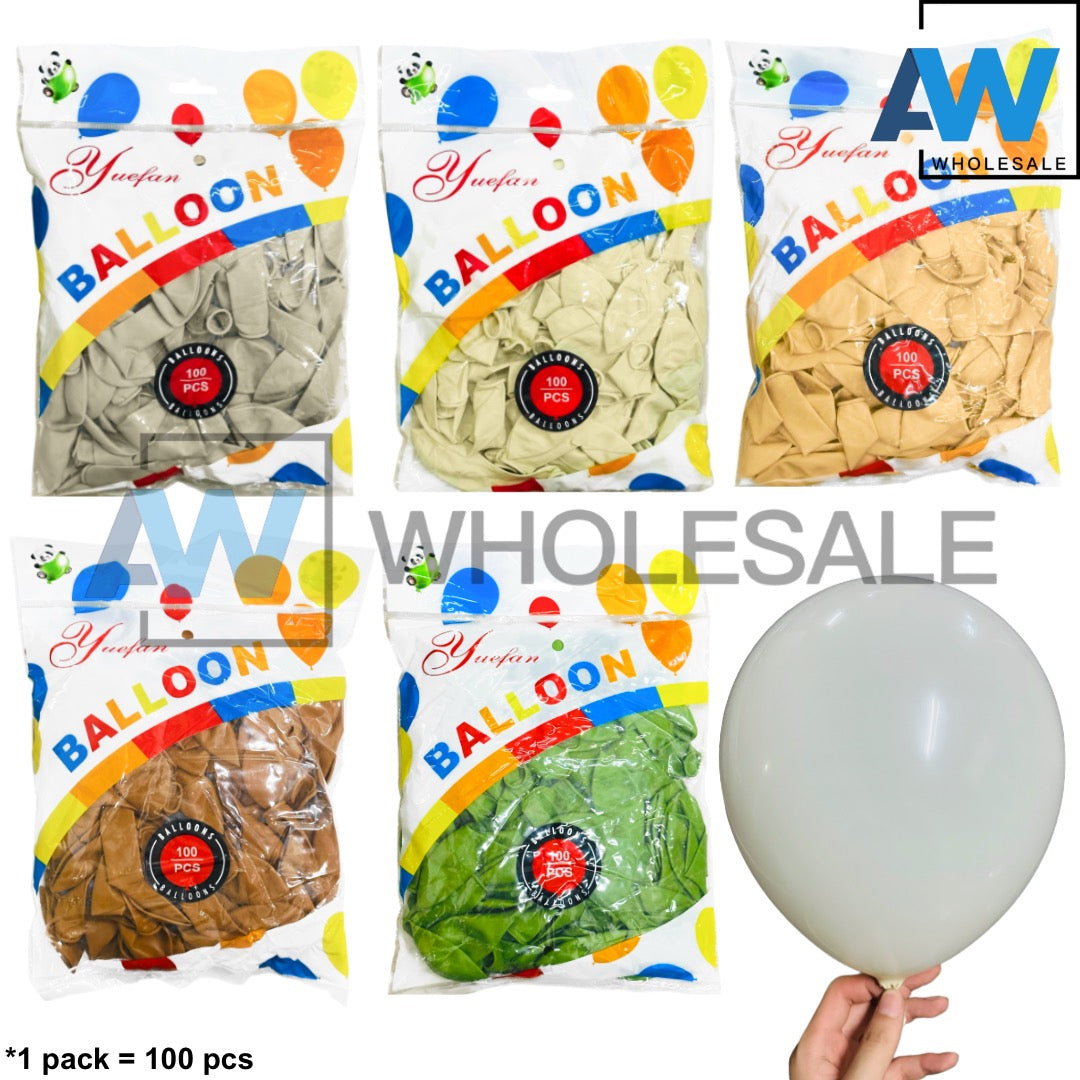 PS-198 (100 pcs) 10 Inch Retro Balloons – AW Wholesale