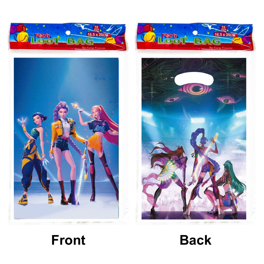 PS-20 (10 pcs) Character Plastic Loot Bags