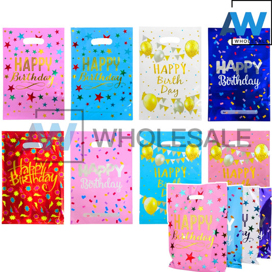 PS-20AB (10 pcs) Happy Birthday Foil Loot Bags