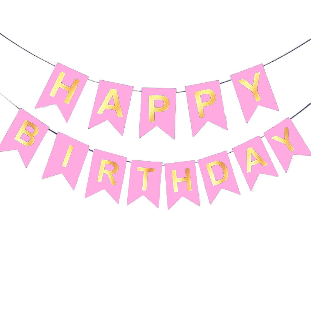 PS-241 (1 set) 16 x 12 cm Happy Birthday Banner