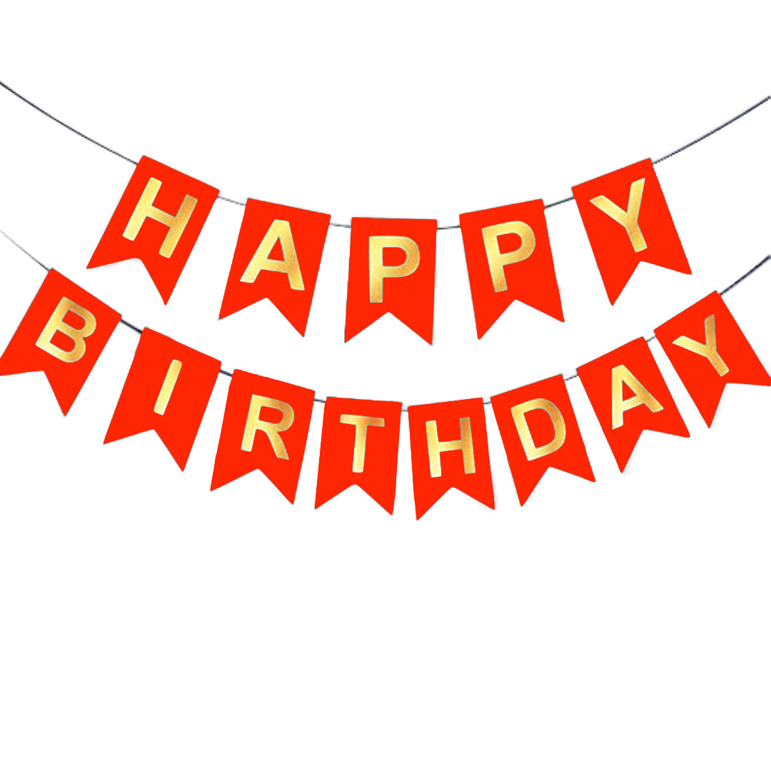 PS-241 (1 set) 16 x 12 cm Happy Birthday Banner